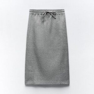 Zara Gray Felt Women's Skirt